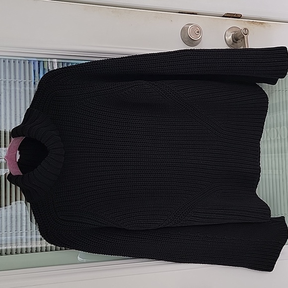 525 America Sweaters - 525 America Shaker Stitch Turtleneck Relaxed Fit Sweater Cotton
